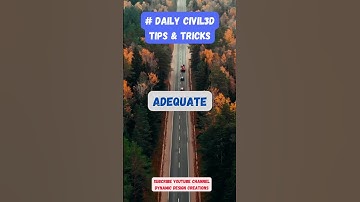 Daily Civil3D Tips & Tricks #civil3d #autodeskcivil3d #autodesk #shorts