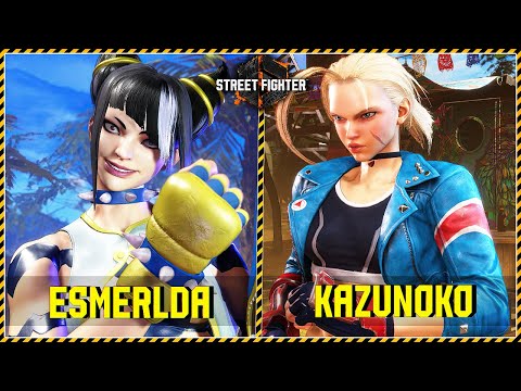Street Fighter 6 💥 Esmerlda (JURI) vs Kazunoko (CAMMY) 💥 SF6 Rank Match 💥