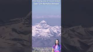 Mind blowing view of mount Kailash type Om Namaha Shivaya Lord SHIVA will change your life happy.