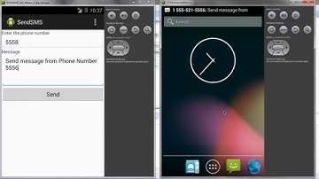 How to send sms in android application tutorial