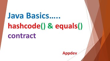 18. hashcode() and equals() contract in java