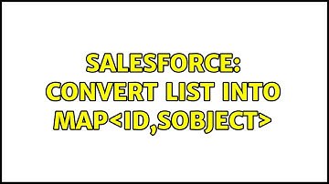 Salesforce: Convert List＜Id＞ into Map＜Id,sObject＞