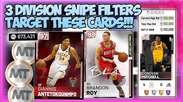 NBA2K19 - 3 SNIPE FILTERS THAT TARGET SPECIFIC PLAYERS - MAKE SOME EASY MT SITTING ON THESE!!
