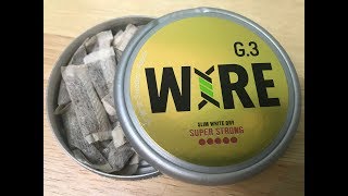 G3 Wire Super Strong Snus Review