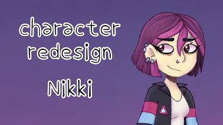 redesigning 6teen characters part 3: nikki SpeedPaint character redesign
