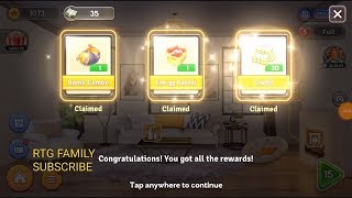 Design your dream home match 3 game LIVING ROOM COMPLETE now onto the BEDROOM screenshot 5