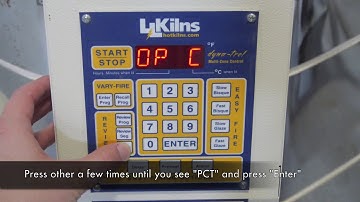 Adjusting Power Bottom Settings on an L&L kiln with a DynaTrol