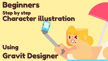 Beginner Step by step character illustration Tutorial [Gravit Designer]
