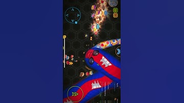 Worms Zone io!🐍🐍Worm Hunt Battle Arena  Magic  gameplay  #shortsfeed #shorts #wormhunt #snake