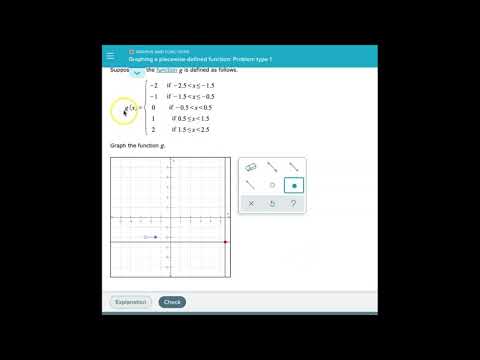 Graphing a Piecewise Defined Function: ALEKS Problem Type 1
