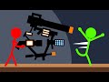 I unleashed this mega gun and destroyed my friends (Stick Fight)