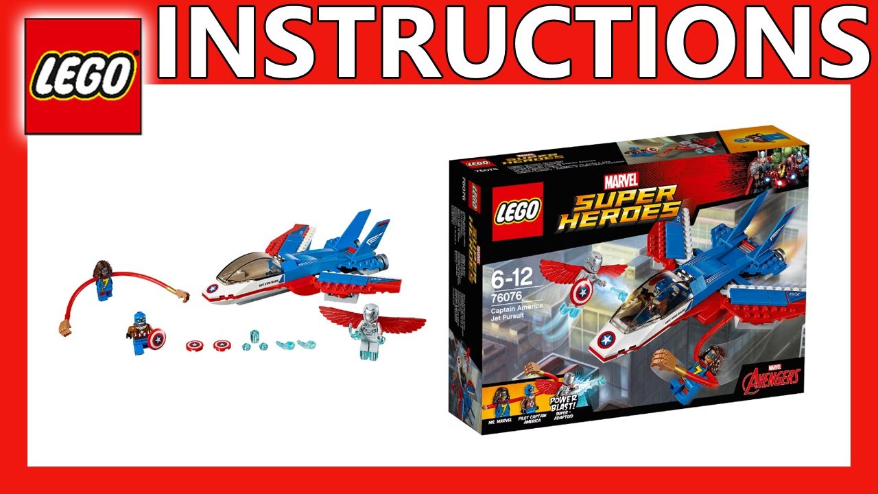 LEGO Instructions | Captain America Jet Pursuit | 76076 | LEGO