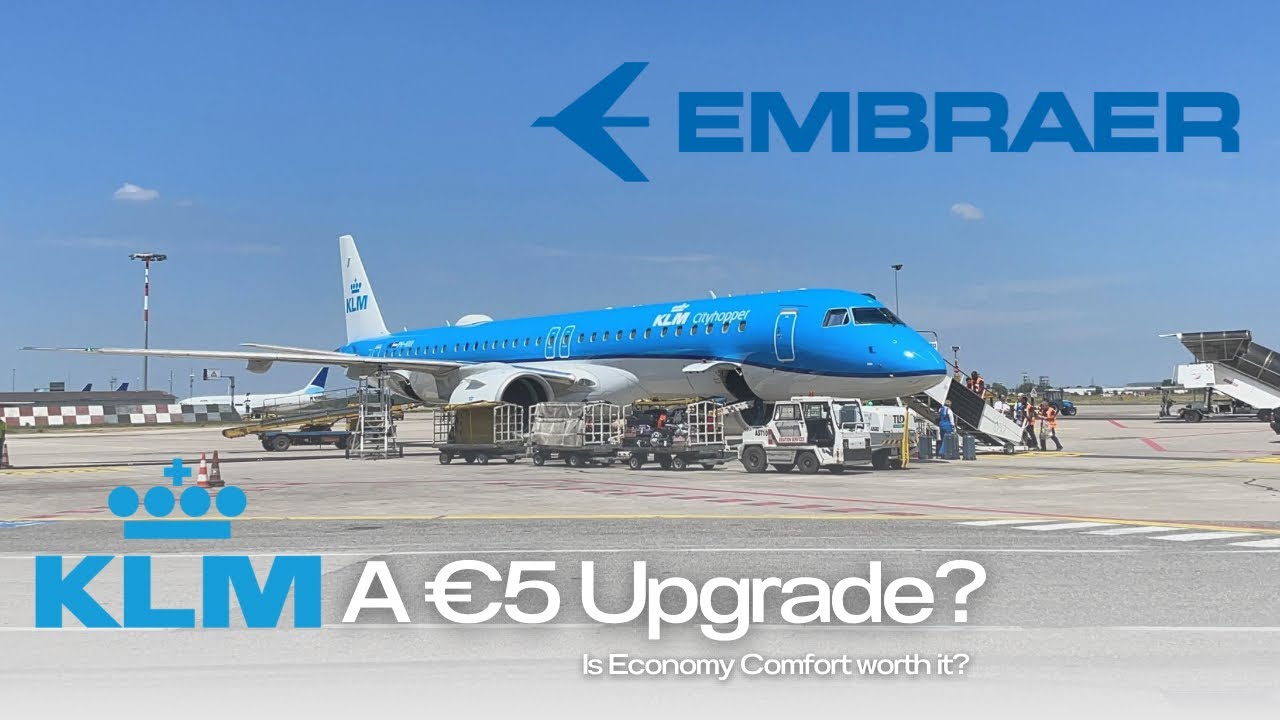 TRIP REPORT | A €5 upgrade? | KLM Cityhopper E195-E2 | Bologna - Amsterdam