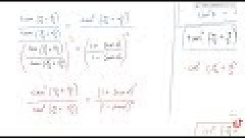If `t a n(pi/4+theta/2)=t a n^3(pi/4+alpha/2),` prove that `sintheta-(3sinalpha+s in^2alpha)/(1+...