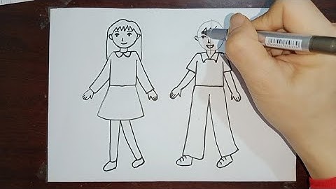 Cách vẽ người cơ bản_.vẽ người siêu đơn giản_vẽ con người _Vẽ hoạt động vì cộng đồng_vẽ lễ hội