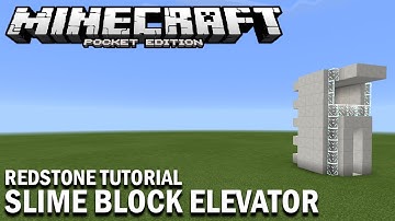 MCPE 1.0.4 | How to make a super easy slime block elevator! (ALL VERSIONS)