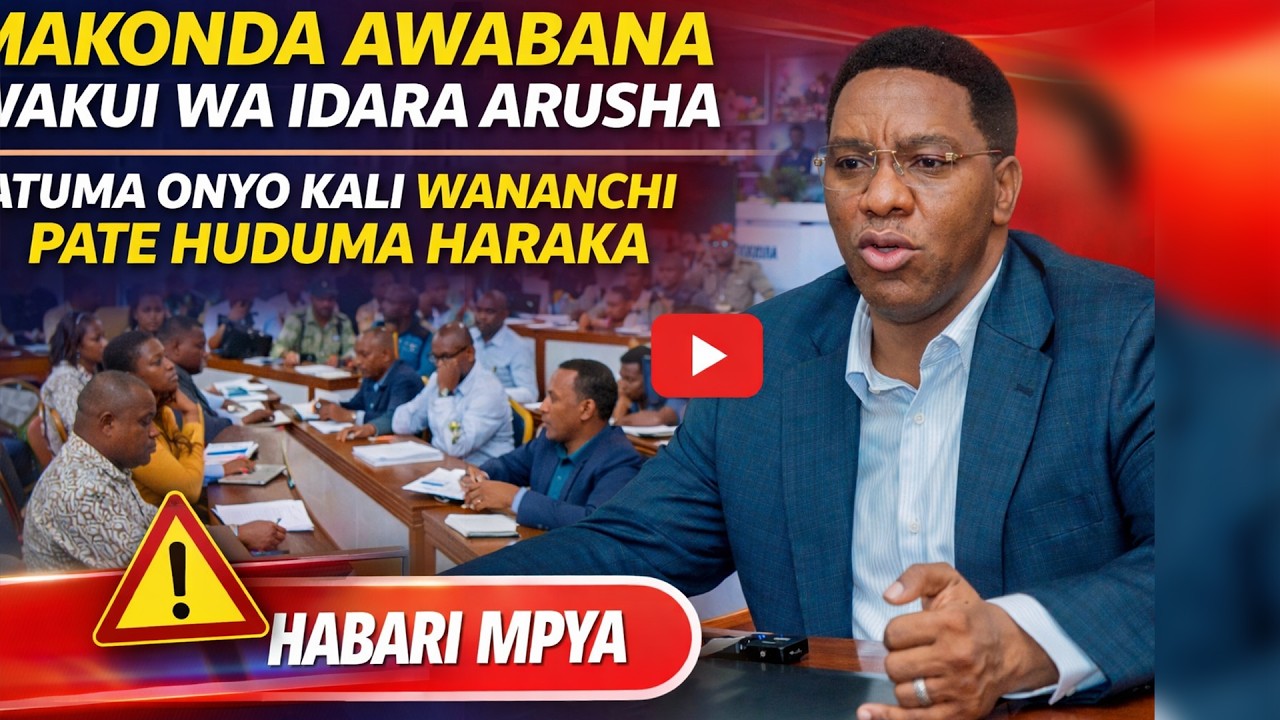 MAKONDA AWABANA WAKUU WA IDARA ARUSHA, ATAKA MATOKEO YA HARAKA KWA HUDUMA ZA WANANCHI