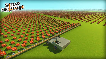 I Tried Covering the Map with Explosives... It Failed. (Scrap Mechanic Gameplay)