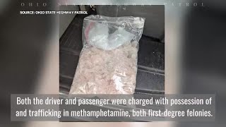 2 arrested, over 2 pounds of meth seized during traffic stop on Ohio Turnpike (bodycam)