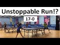 Table Tennis - Louis Levene Crazy 17 Point Run in Championship Match!
