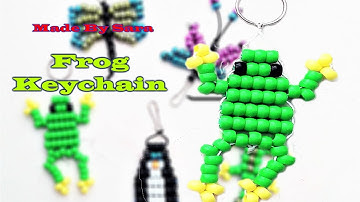 Beads Frog keychain