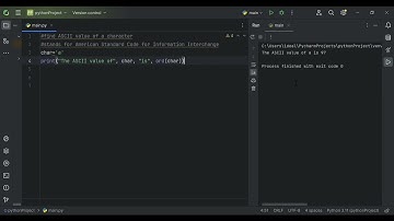 "ASCII Code In Python: Python