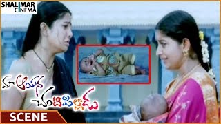 Maa aayana chanti pilladu movie || sangeetha saves meera's baby on
replacing her sivaji