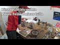 Valmet 565.2 - Takanapojen korjausta