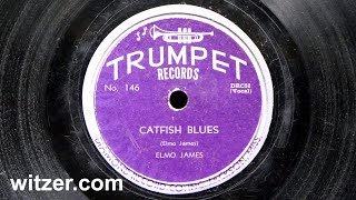 Video thumbnail of "CATFISH BLUES - ELMO JAMES (1951) on Trumpet 78 RPM (Bobo Thomas, Elmore, Dust My Broom flip side)"