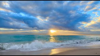 A Rare Quiet Ocean Morning 8 Hours of Gentle 4K Beach Waves for Deep Peace