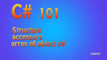 C# For Begainer tutorial topic cover by this video structure set get property and array of object