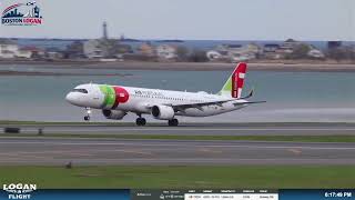 TAP Air Portugal A321neo Takeoff at Logan Airport