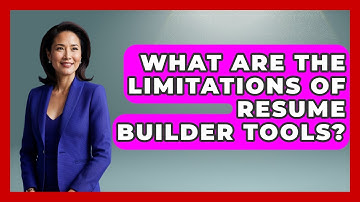 What Are The Limitations Of Resume Builder Tools? - Job Success Network