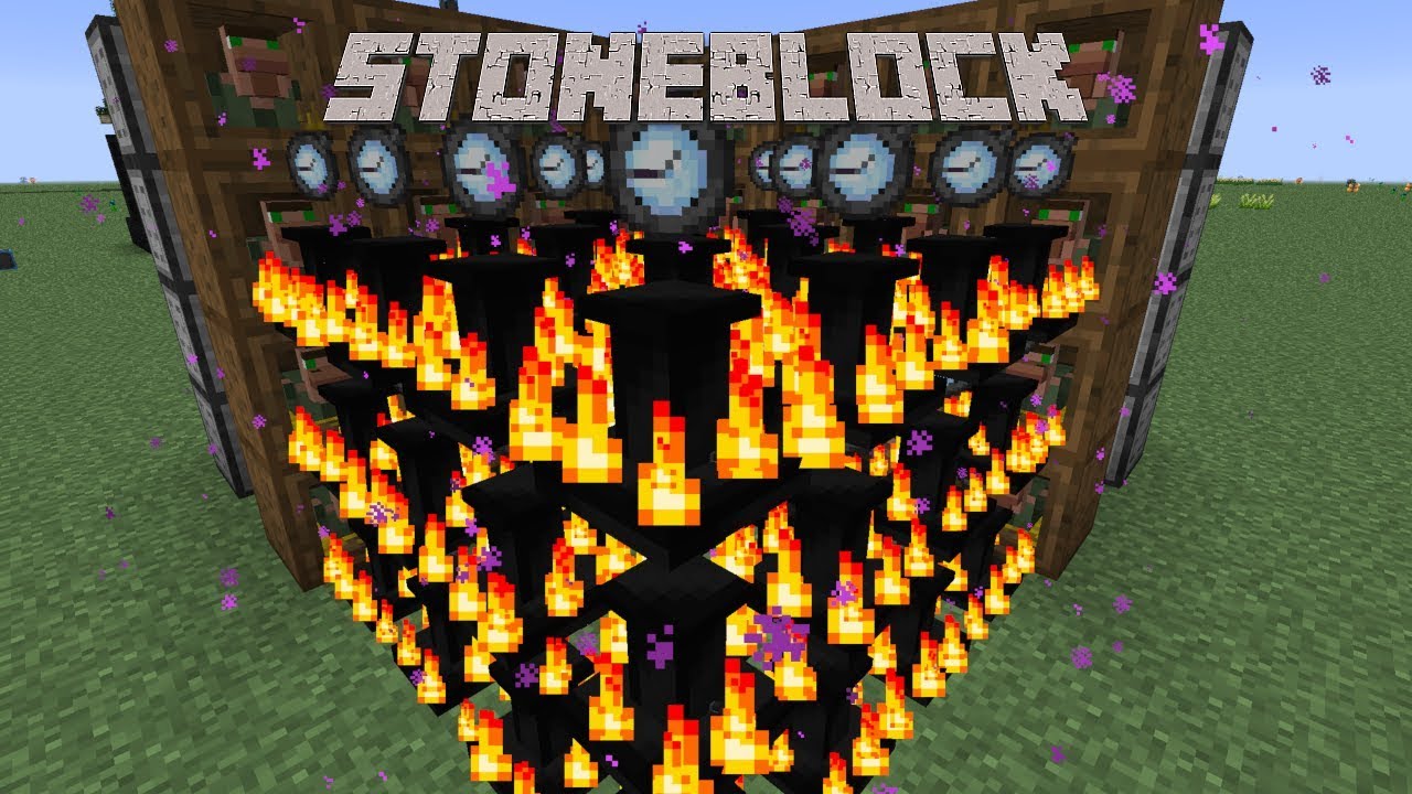 StoneBlock - EMC FARMING [E43] (Modded Minecraft) - YouTube