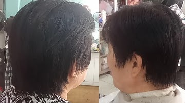 Hướng dẫn cắt tóc tém cho người lớn tuổi / Short haircut