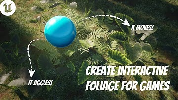 HOW TO MAKE INTERACTIVE FOLIAGE FOR GAMES LIKE A PRO | UE 5 #tutorial  #unrealengine
