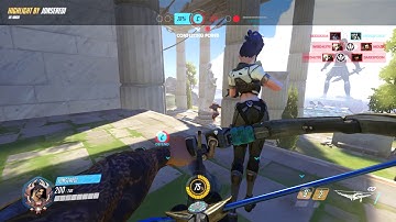 OVERWATCH - *HANZO SCATTER HEADSHOT DOUBLE KILL*