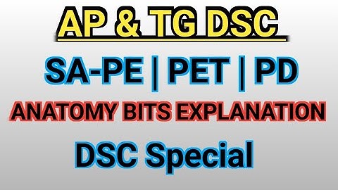 Anatomy Grand Test Examination|AP DSC-PET|New syllabus Special |SAPE-PET MCQ TEST |Topic wise Test