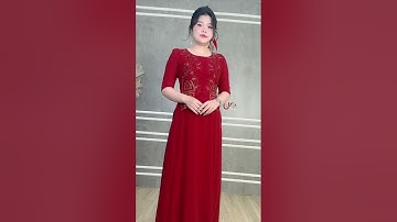 Áo Dài DẠ HỘI CHE BỤNG Dành Cho Mẹ Ngồi Sui - Bụng Mỡ, Vai To BIẾN MẤT Không Cần Nịt Bụng!