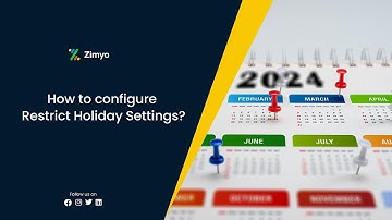 How to configure Restrict Holiday settings? | Zimyo HRMS