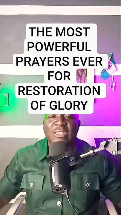 If Your Glory Is Stolen  This is the Prayer U Need