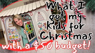 What I got my KIDS for CHRISTMAS and HOW MUCH I SPENT ||  $50 Christmas Budget