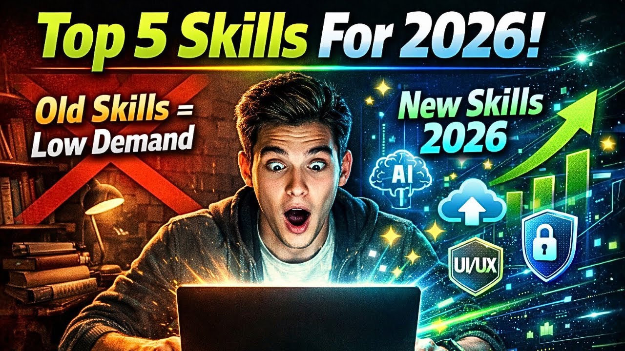 Top 5 Most Demanding And High Paying Skills To Learn In 2026 - YouTube
