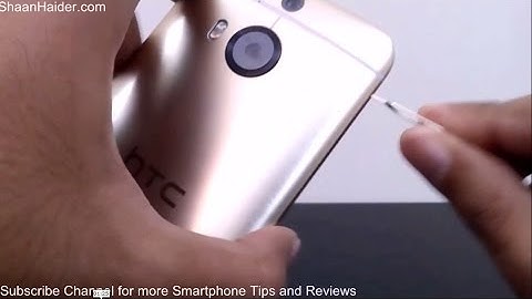 HTC One M9+ : How to Insert SIM and microSD Card