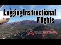 Logging an instructional flight in pilot partner