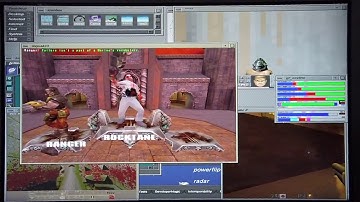 Doom, Quake, Quake2 and IoQuake3 running simultaneously on an SGI Tezro
