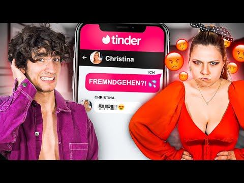 Wer bekommt mehr MATCHES?! ? Tinder EXTREM vs Freundin ?