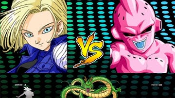 Dragon Ball Super: Android 18 vs Majin Buu (MUGEN)