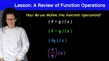 Lesson: Review of Function Operations