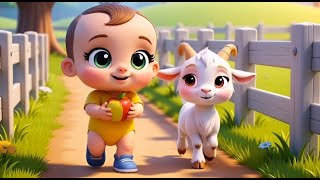 Baby Shares Food with Farm Animals 🐄🐐 | Good Manners Cartoon for Kids  Urdu | Hindi screenshot 4